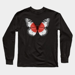 Japanese Flag  Butterfly - Gift for Japanese From Japan Long Sleeve T-Shirt